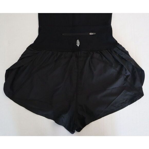 FP Movement OB1227782 Women Sz Small Black Righteous Runsie One-Piece Romper - Picture 6 of 14